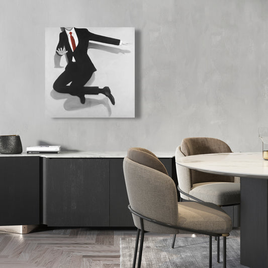 Contemporary Bedroom Canvas - Classical Jumping Man Decor