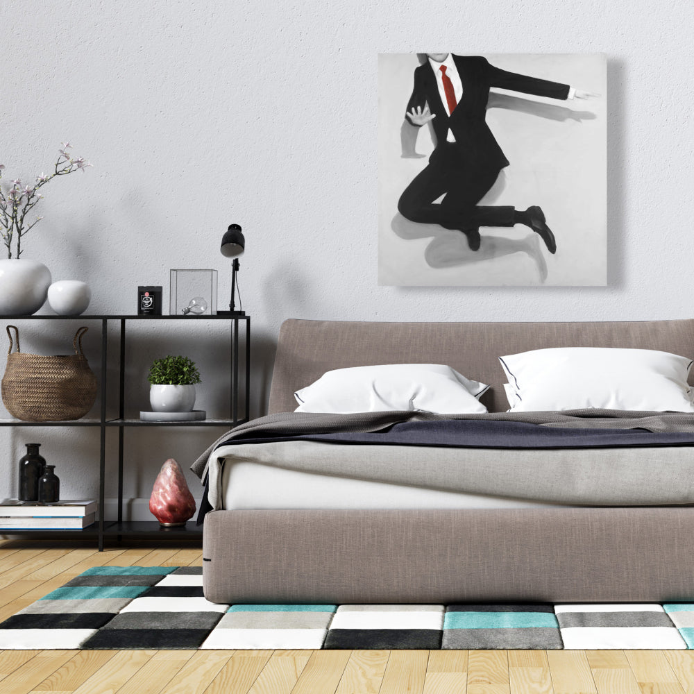 Toile de chambre contemporaine – Décoration classique représentant un homme sauteur