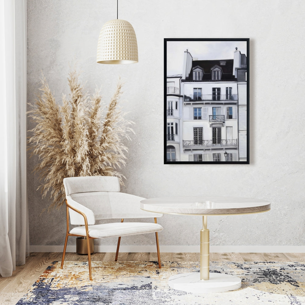 Building Industrial Cities Canvas - Seine River Home Decor Art