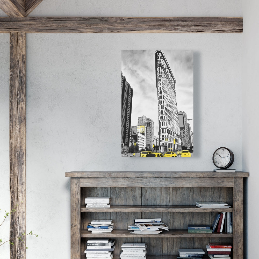 Flatiron Building to NYC Canvas | Home Decor City Outline