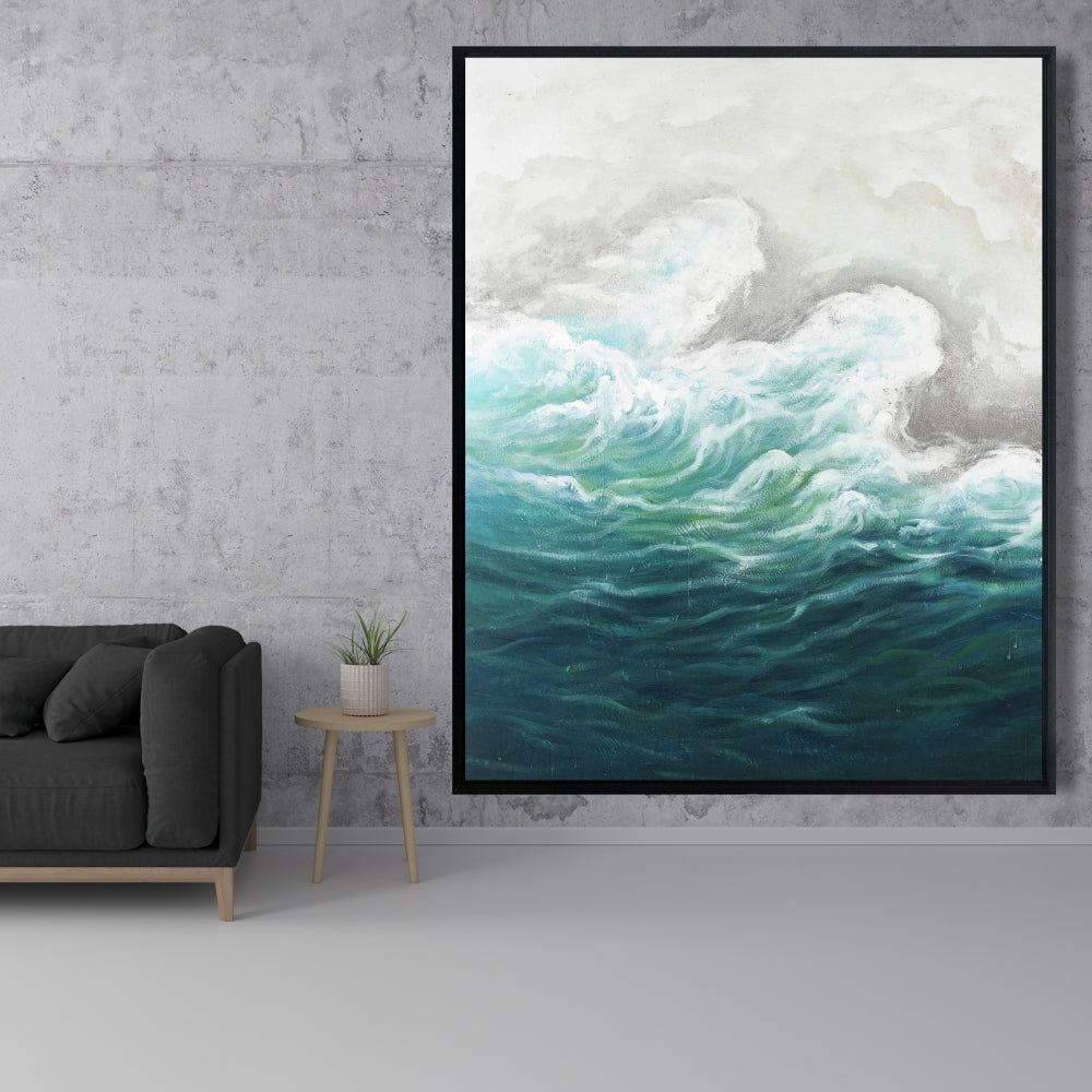Seaside Marine Coastal Bedroom Framed Canvas Home Decor
