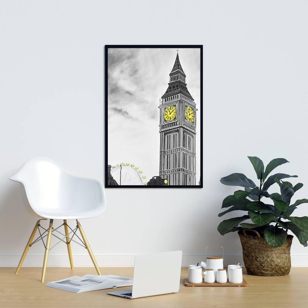 Toile représentant Big Ben à Londres - Décoration murale pour chambre à coucher