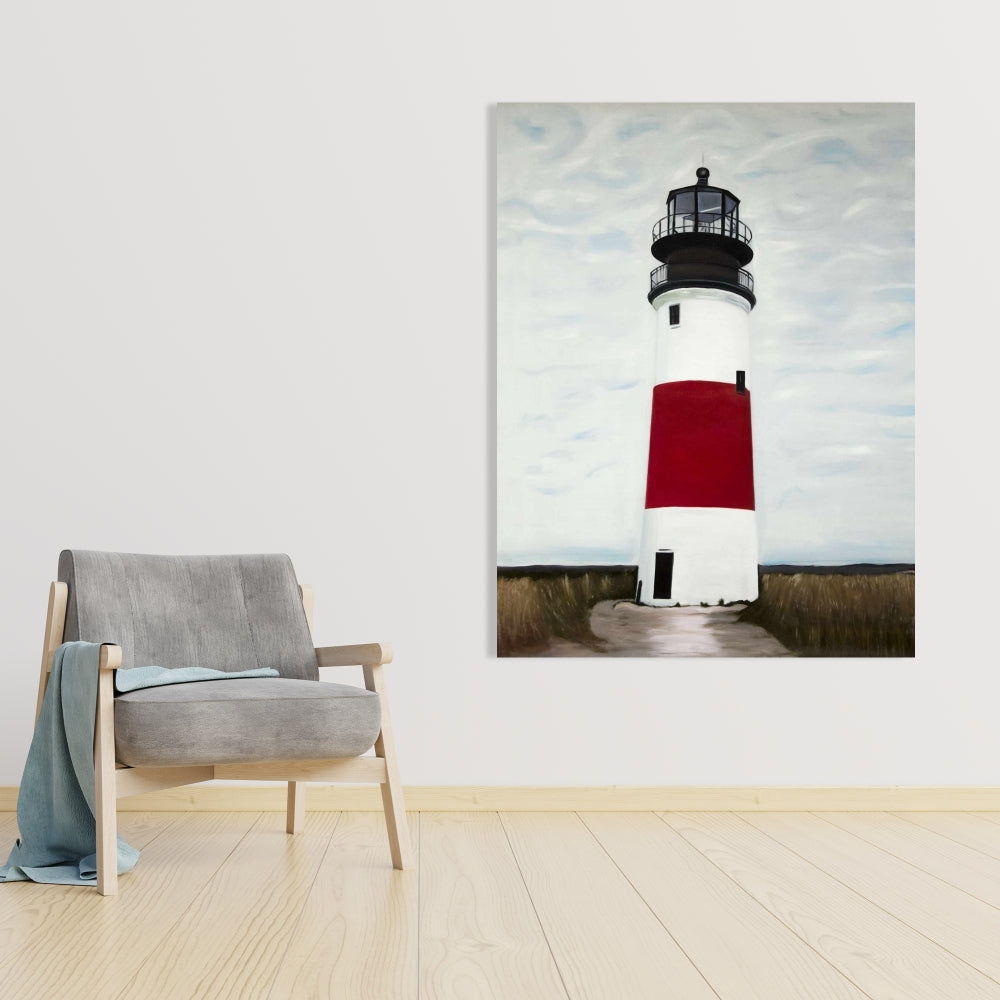 Toile côtière du phare de Sankaty Head – Décoration d'intérieur