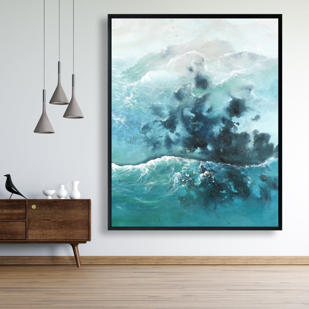 Seaside of the Caribbean Blue Bedroom Canvas | Marine Decor