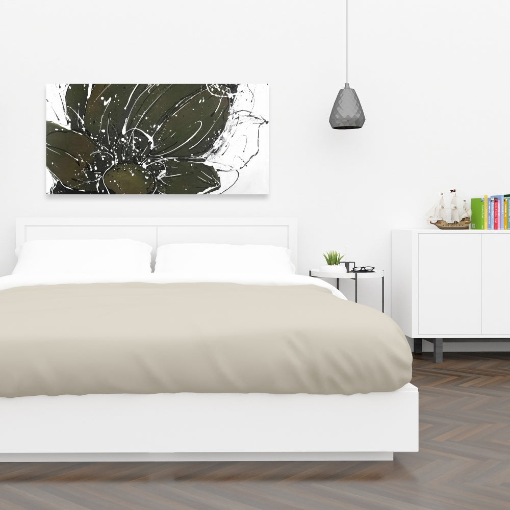 Abstract Flower Canvas | White Floral & Botanical Home Decor