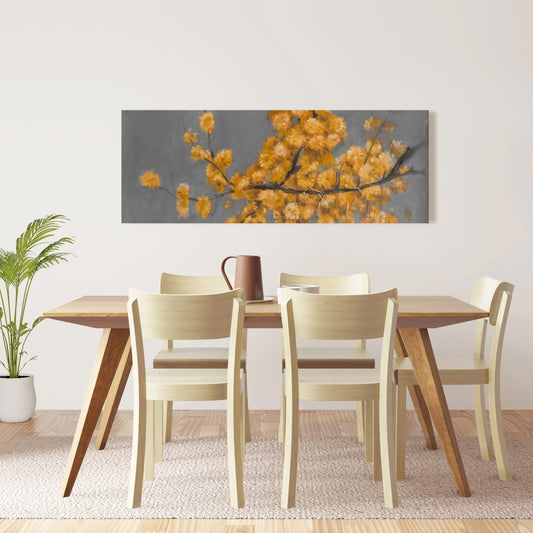 Golden Wattle Canvas - Contemporary Bedroom Home Decor Art