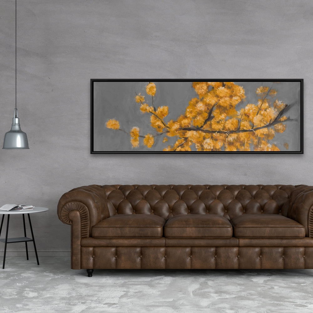 Golden Wattle Floral Canvas | Botanical Home Decor Wall Art