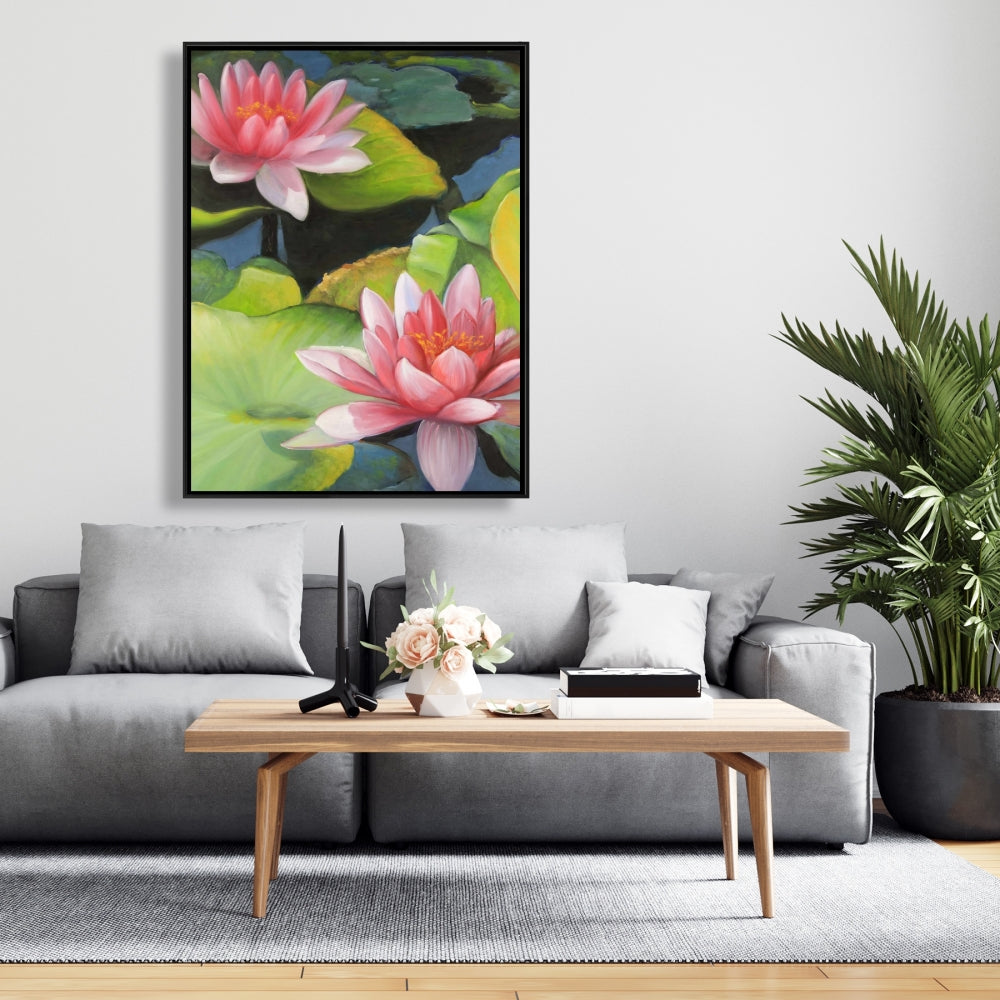Floral & Botanical Canvas - Water Lilies & Lotus Home Decor