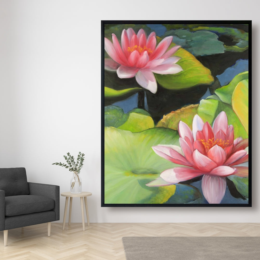 Floral & Botanical Canvas - Water Lilies & Lotus Home Decor