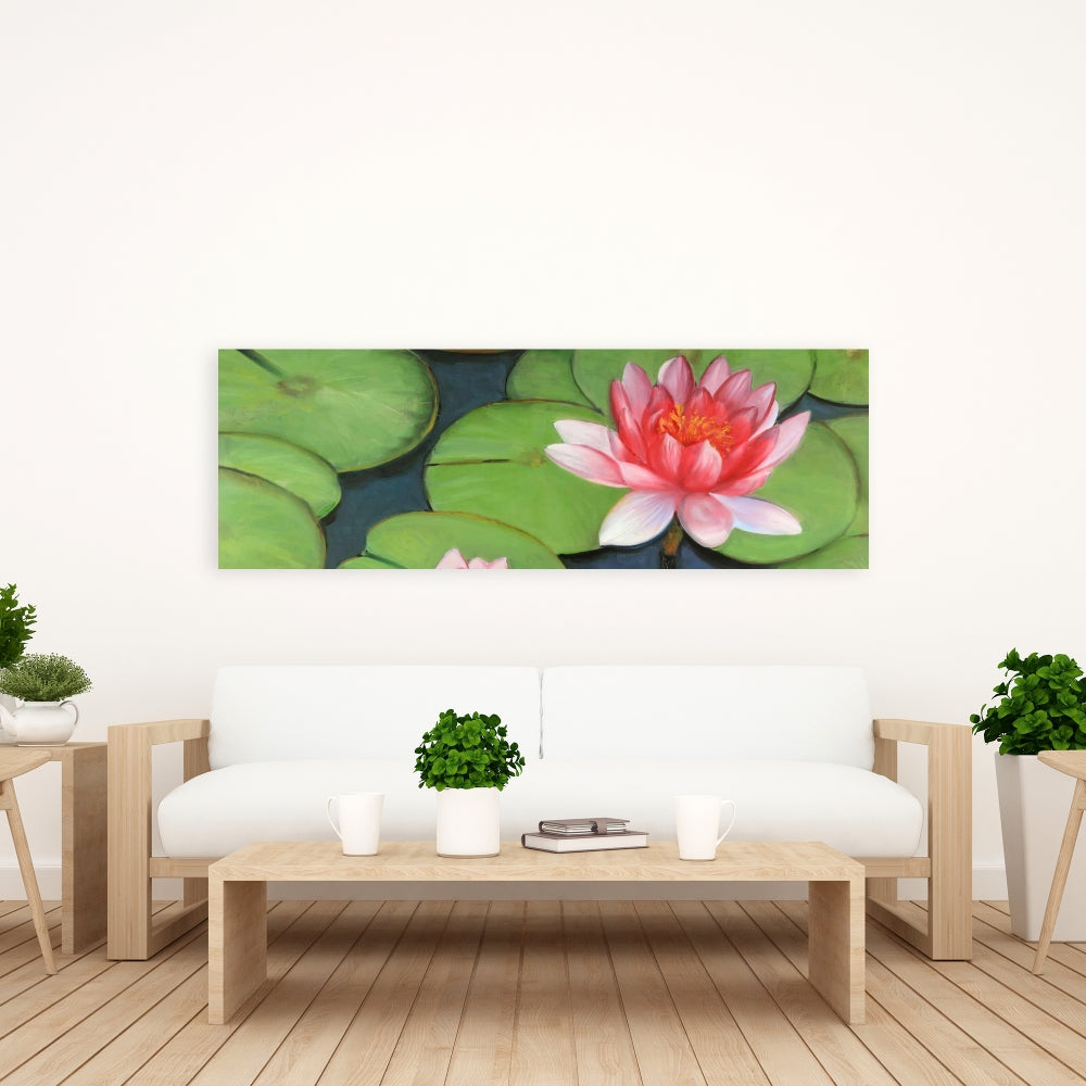 Romantic Floral Lotus Flowers Canvas - Home Decor Wall Art