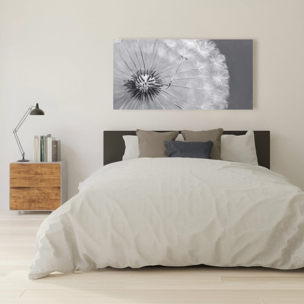 Romantic Dandelion Puff Ball Canvas | Botanical Home Decor