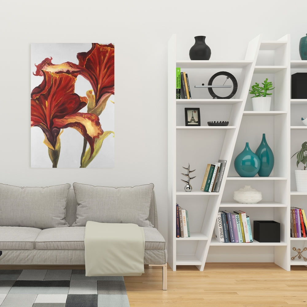 Lilies with Fall Colors | Floral Botanical Canvas Home Decor