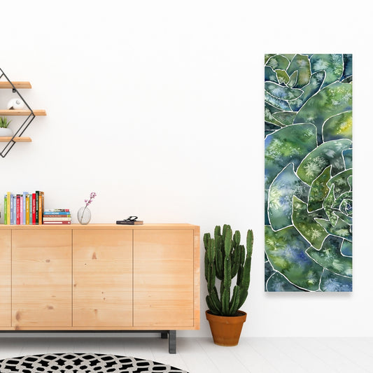 Abstract Succulents Canvas | Cactus Wall Art for Home Decor