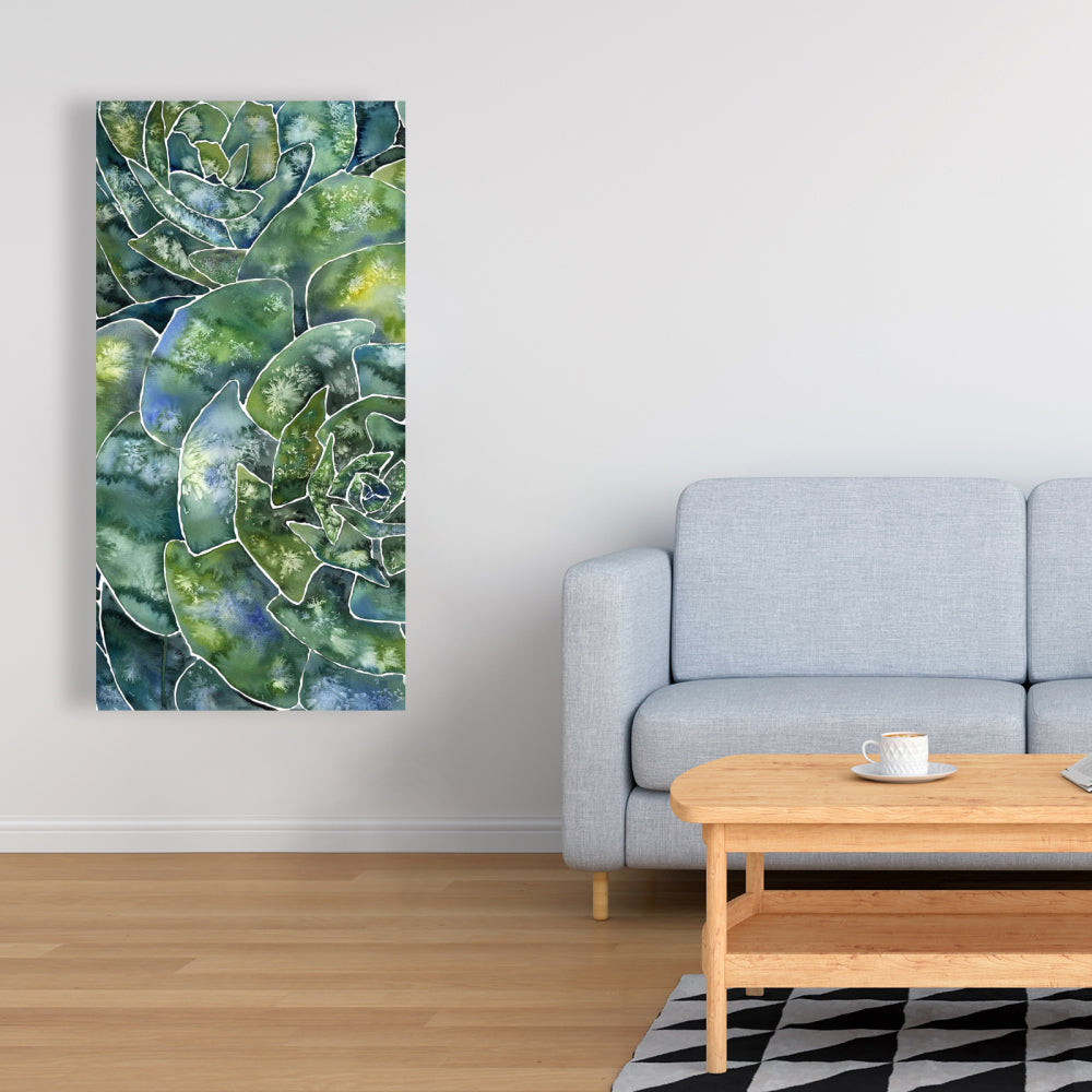 Abstract Succulents Canvas | Cactus Wall Art for Home Decor