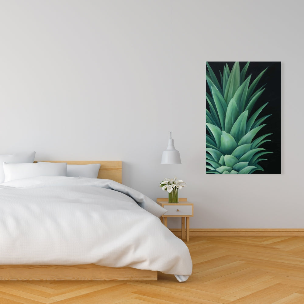 Kitchen Floral Botanical Canvas - Pineapple Leaves Home Decor