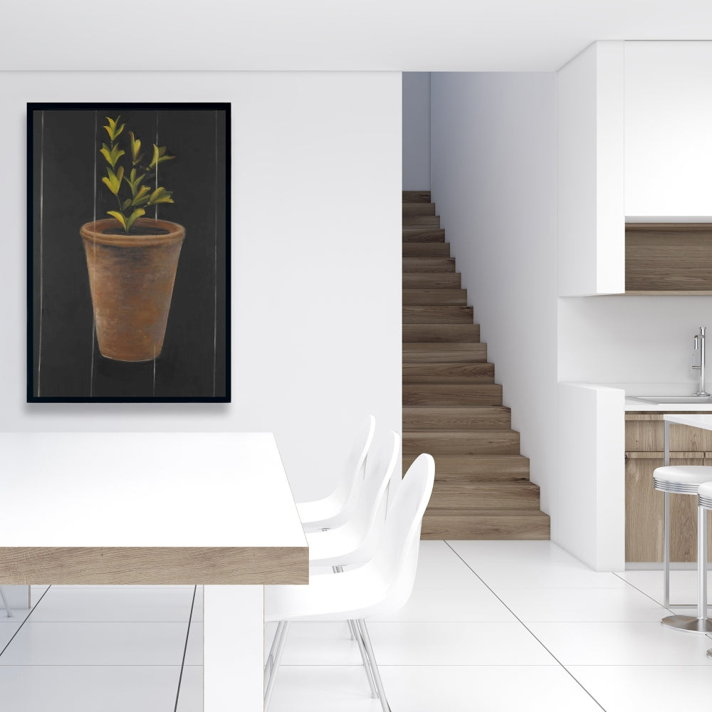 Botanical Marjolaine Canvas | Brown Framed Floral Home Decor