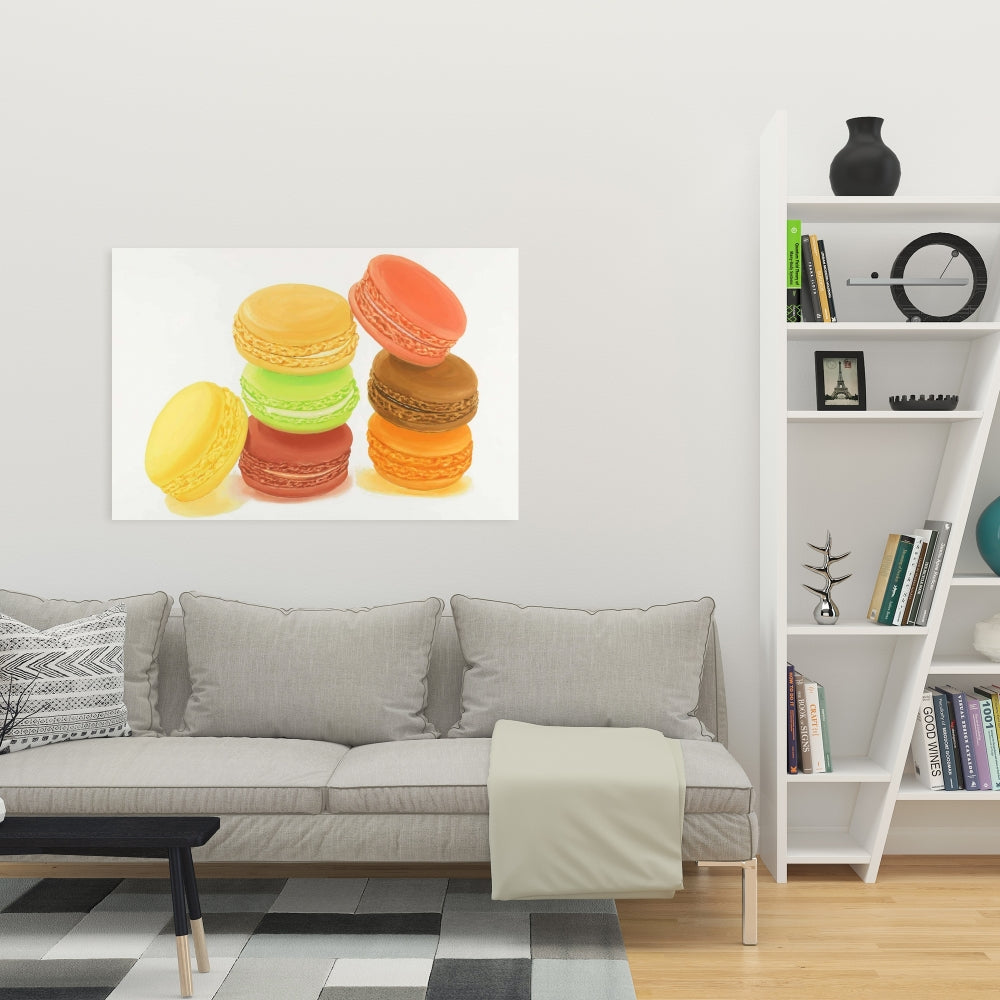 Delicious Macaroons Kitchen Canvas | Home Decor Wall Art