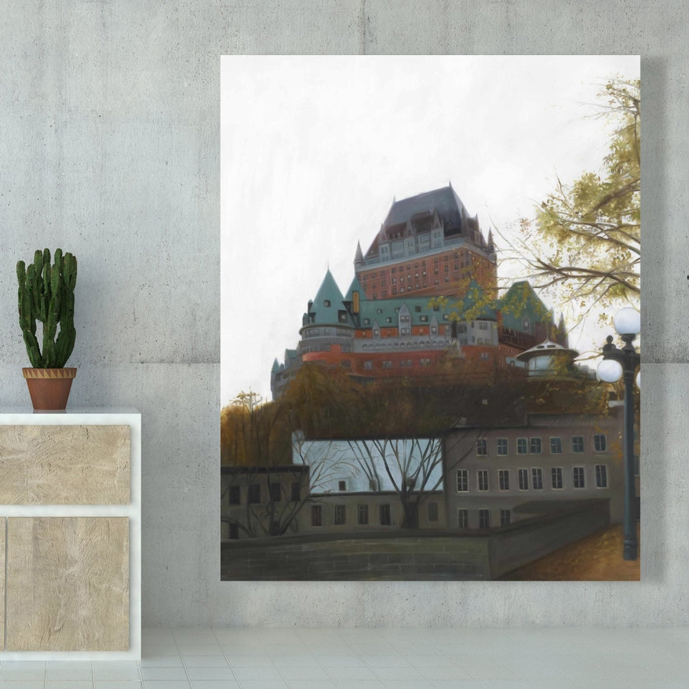 Le Château de Frontenac, toile brun automnal | Décoration intérieure