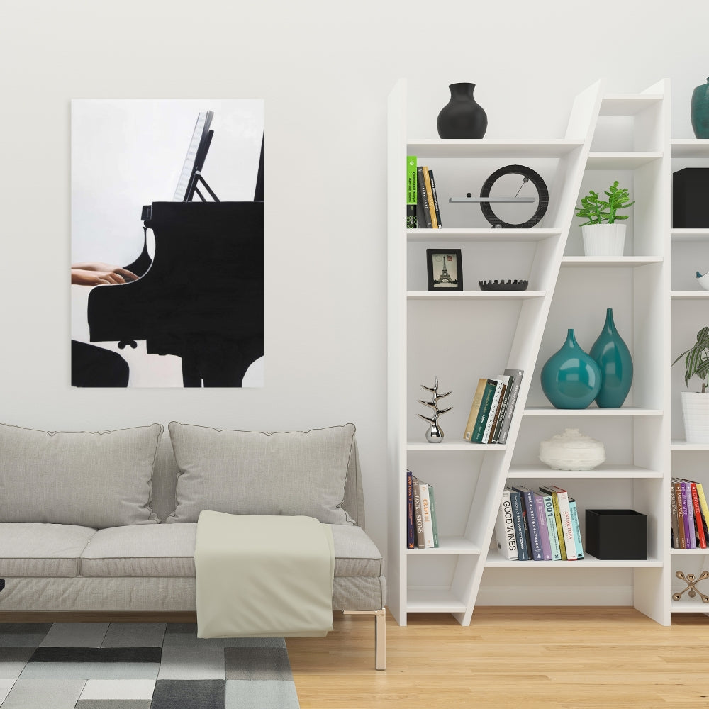Romantic Musical Melody White Canvas - Home Decor Art