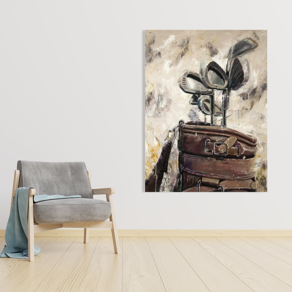 Vintage Golf Bag Canvas - Man Cave Sports & Games Decor