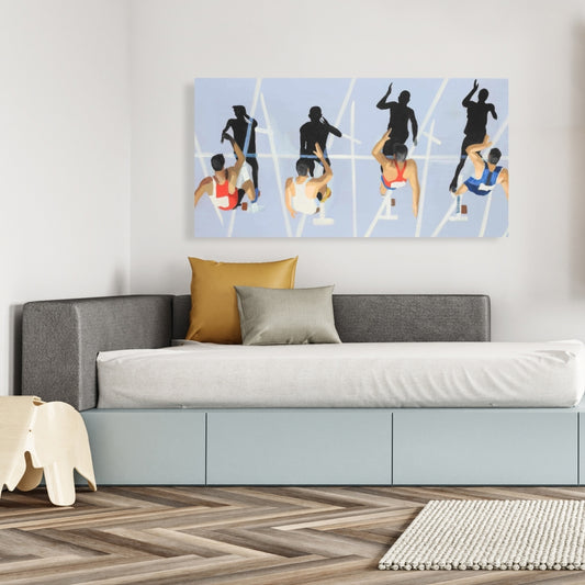Toile de sport – À vos marques, prêts, partez ! Décoration d'intérieur