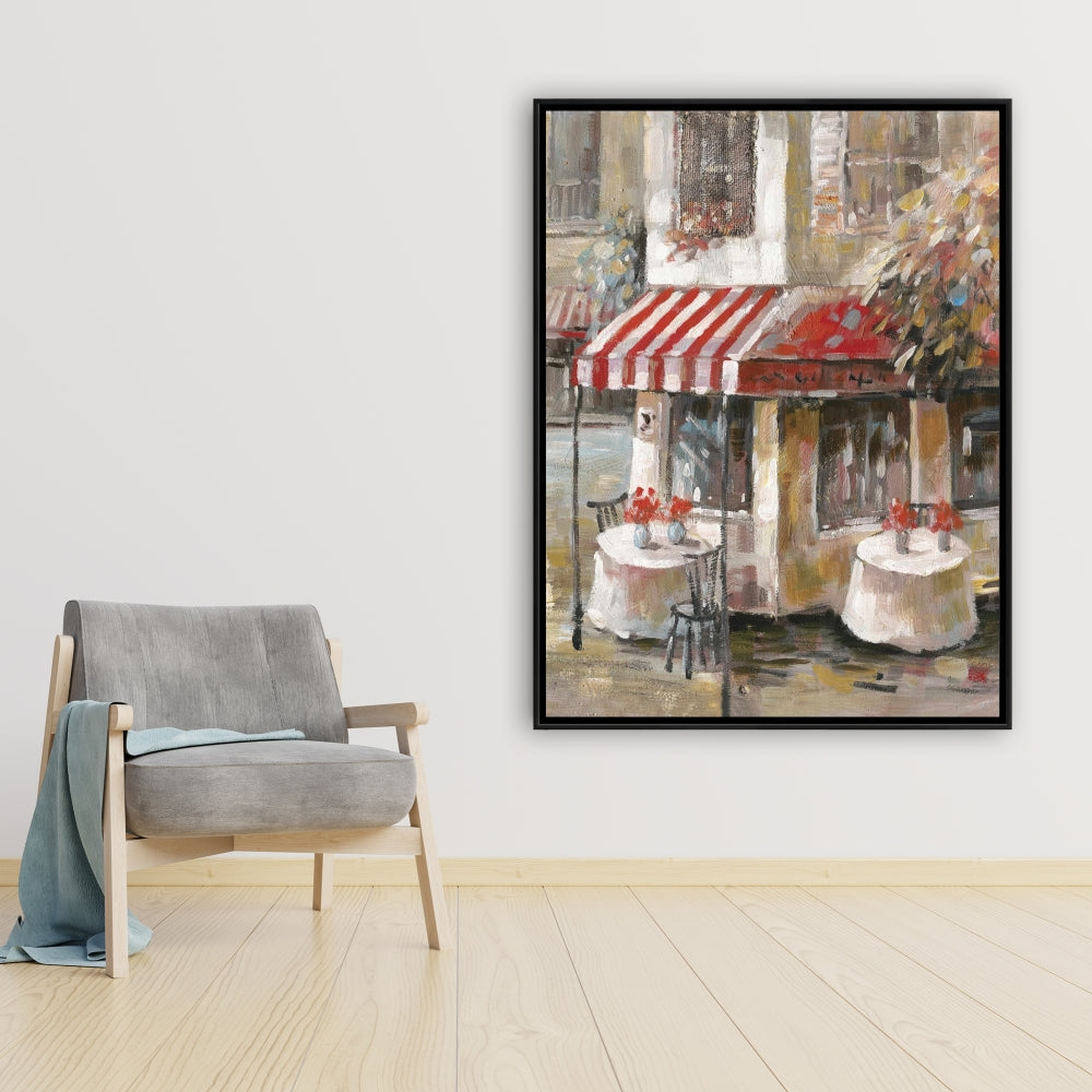 Toile encadrée « Terrasse ensoleillée » | Décoration d'intérieur