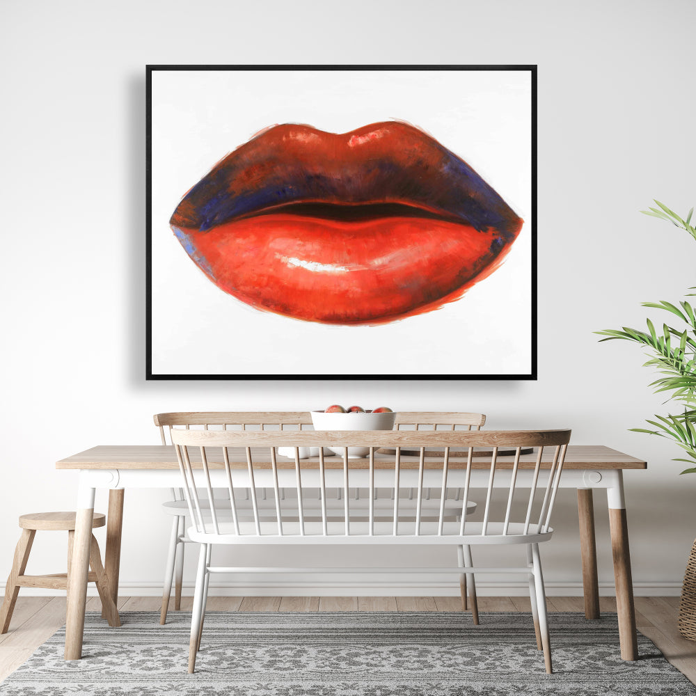 Toile « Rouge à lèvres » | Décoration murale mode et beauté
