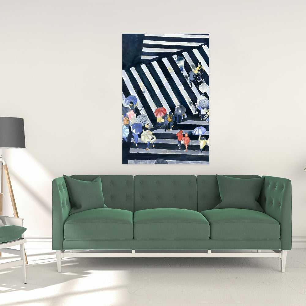 Blue Woman Man Cave Canvas - Main Street Home Decor Art