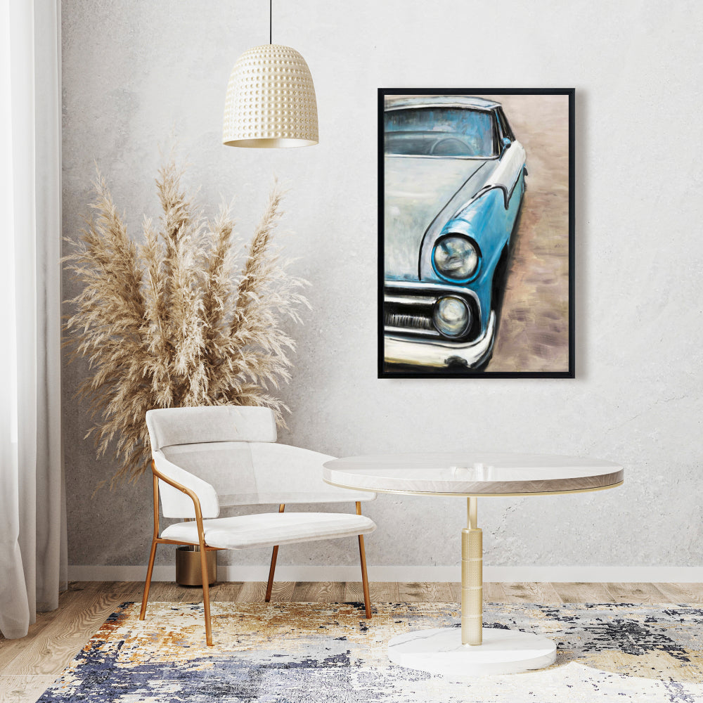 Old Classic Car Bedroom Hobbies Canvas | Home Decor Art