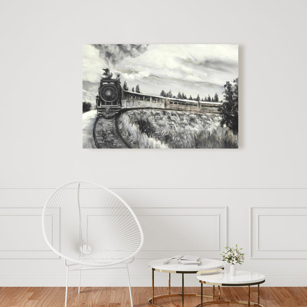 Toile Train à vapeur | Décoration de chambre contemporaine