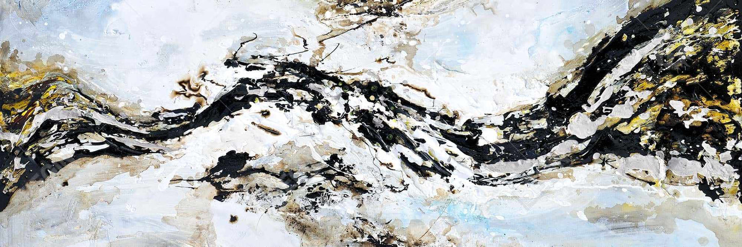 Abstract Paint Splash Canvas | Shapes Bedroom Wall Art Decor