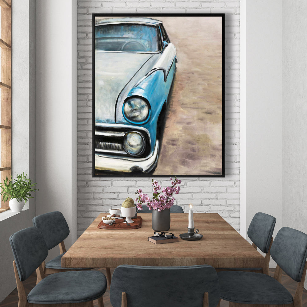 Old Classic Car Bedroom Hobbies Canvas | Home Decor Art
