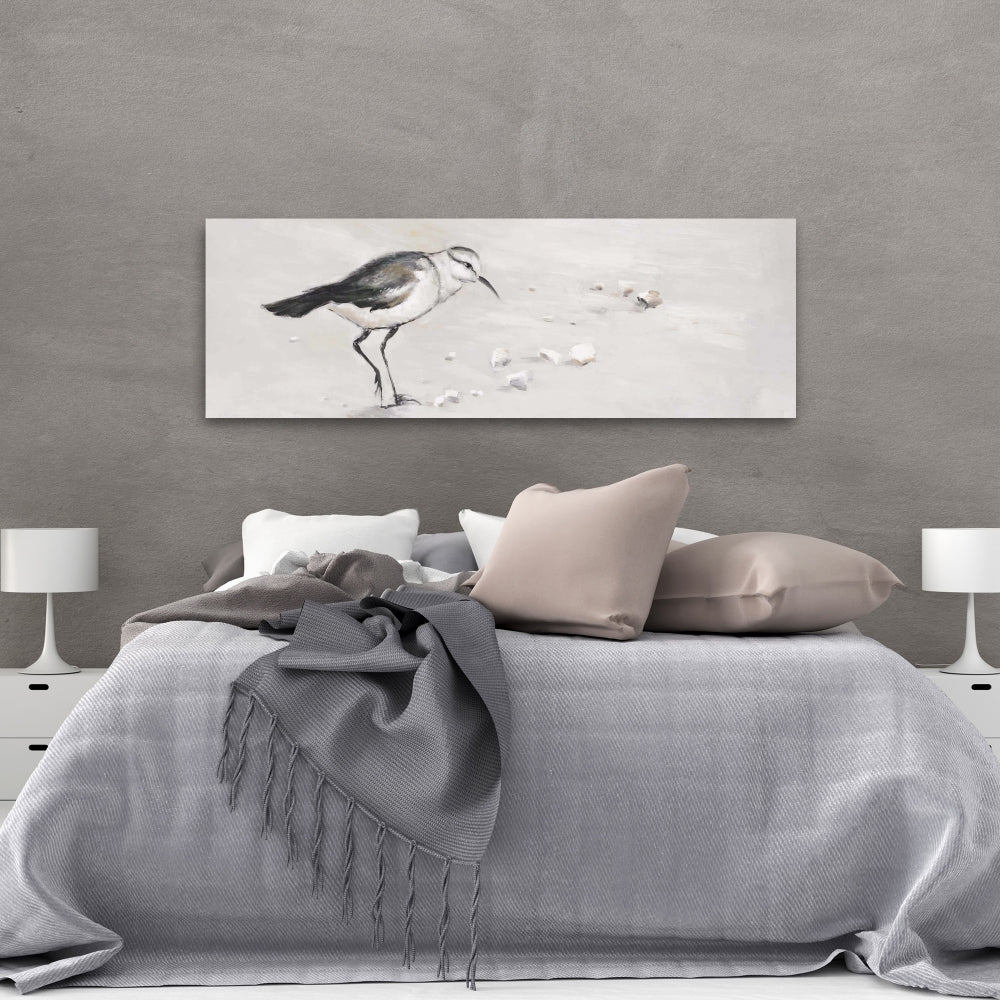 Semipalmated Sandpiper Canvas | Bird Marine Bathroom Decor