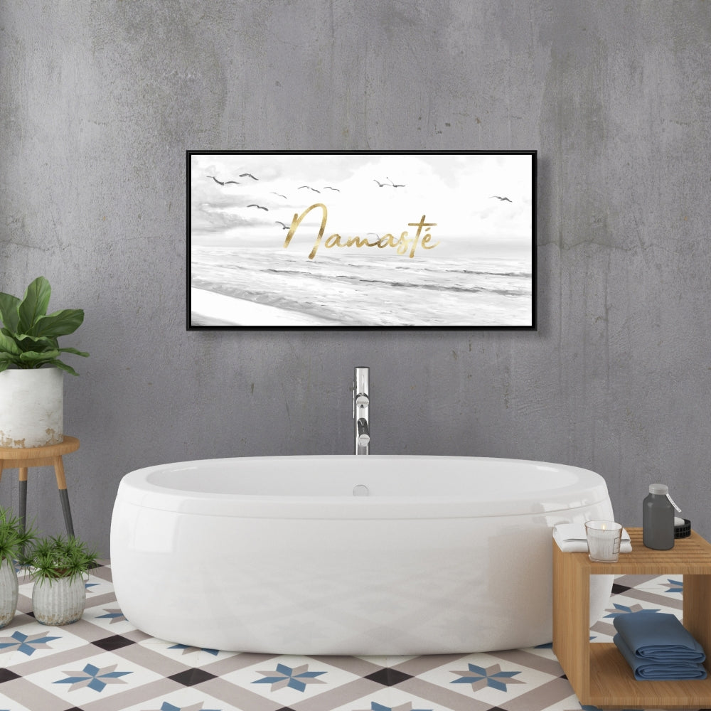 Namaste Minimalist Canvas - Motivational Home Decor Quotes