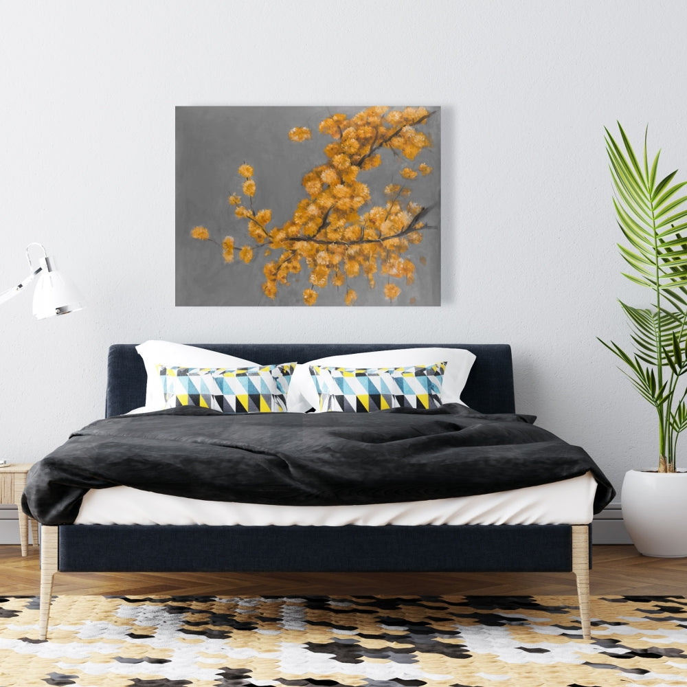 Golden Wattle Canvas - Contemporary Bedroom Home Decor Art