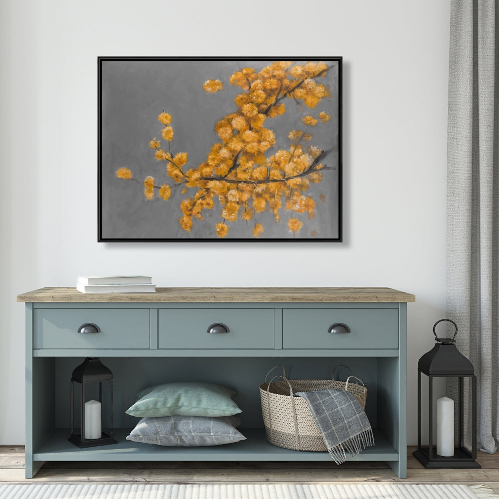 Golden Wattle Floral Canvas | Botanical Home Decor Wall Art