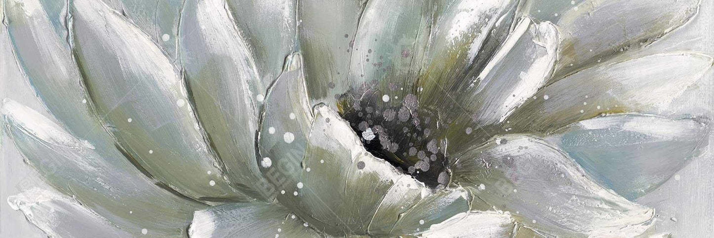 White Chrysanthemum Canvas | Botanical Home Decor - Bedroom