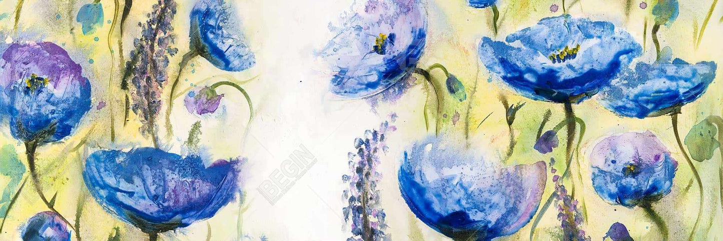 Blue Garden Floral & Botanical Framed Canvas | Home Décor