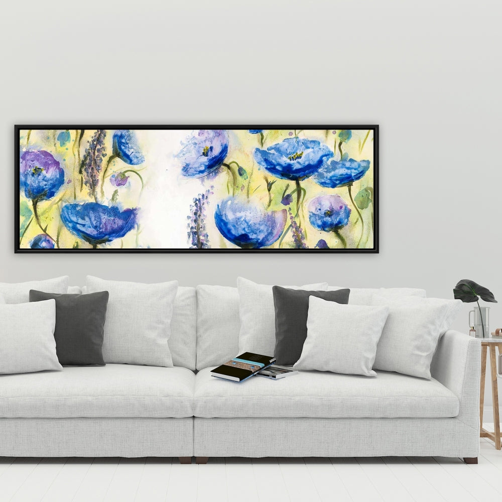 Blue Garden Floral & Botanical Framed Canvas | Home Décor