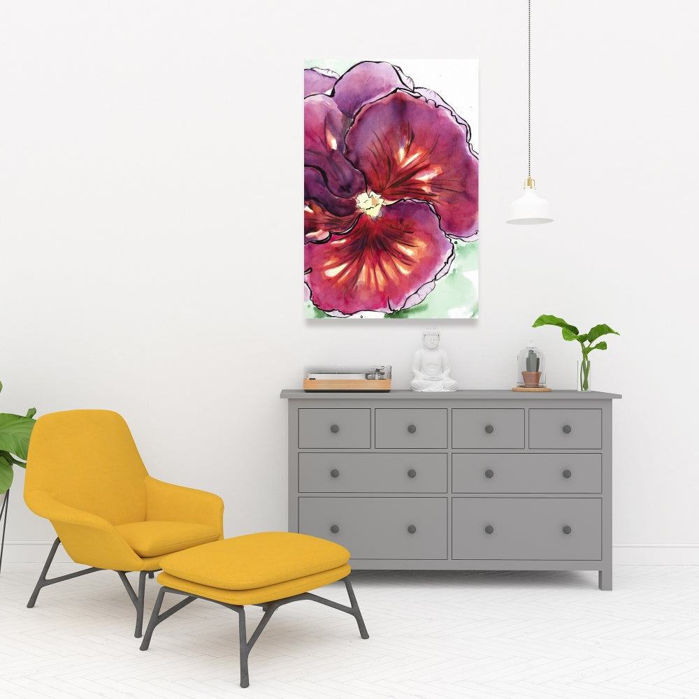 Toile Orchidée en fleurs - Décoration d'intérieur botanique florale blanche