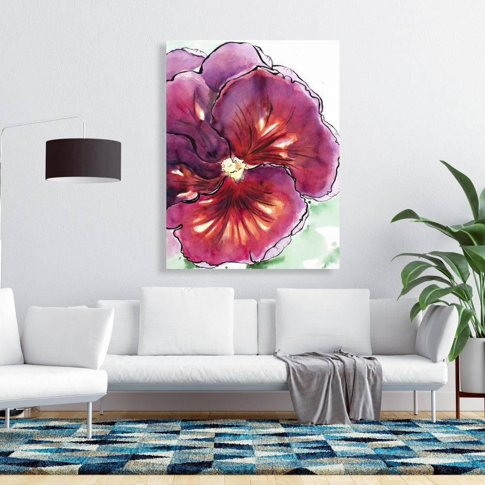 Toile Orchidée en fleurs - Décoration d'intérieur botanique florale blanche