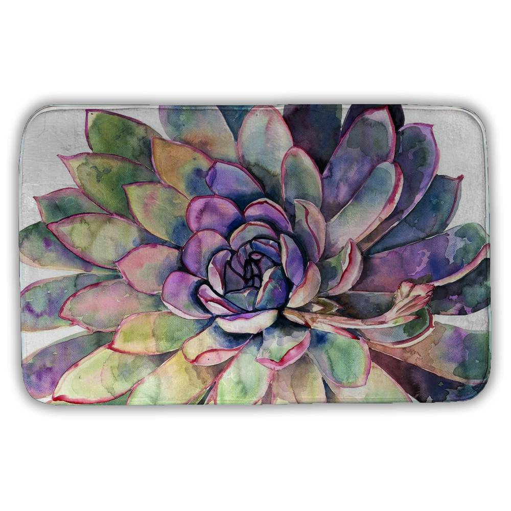 Multicolored Succulent Canvas | Exotic Botanical Bedroom Decor