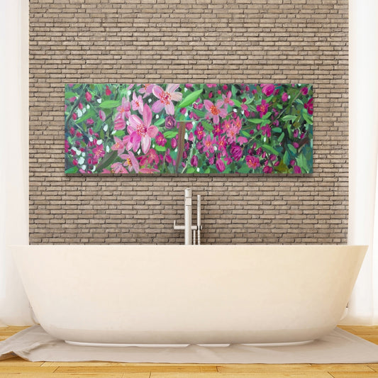 Cherry Tree Blooming Canvas - Floral Botanical Home Decor