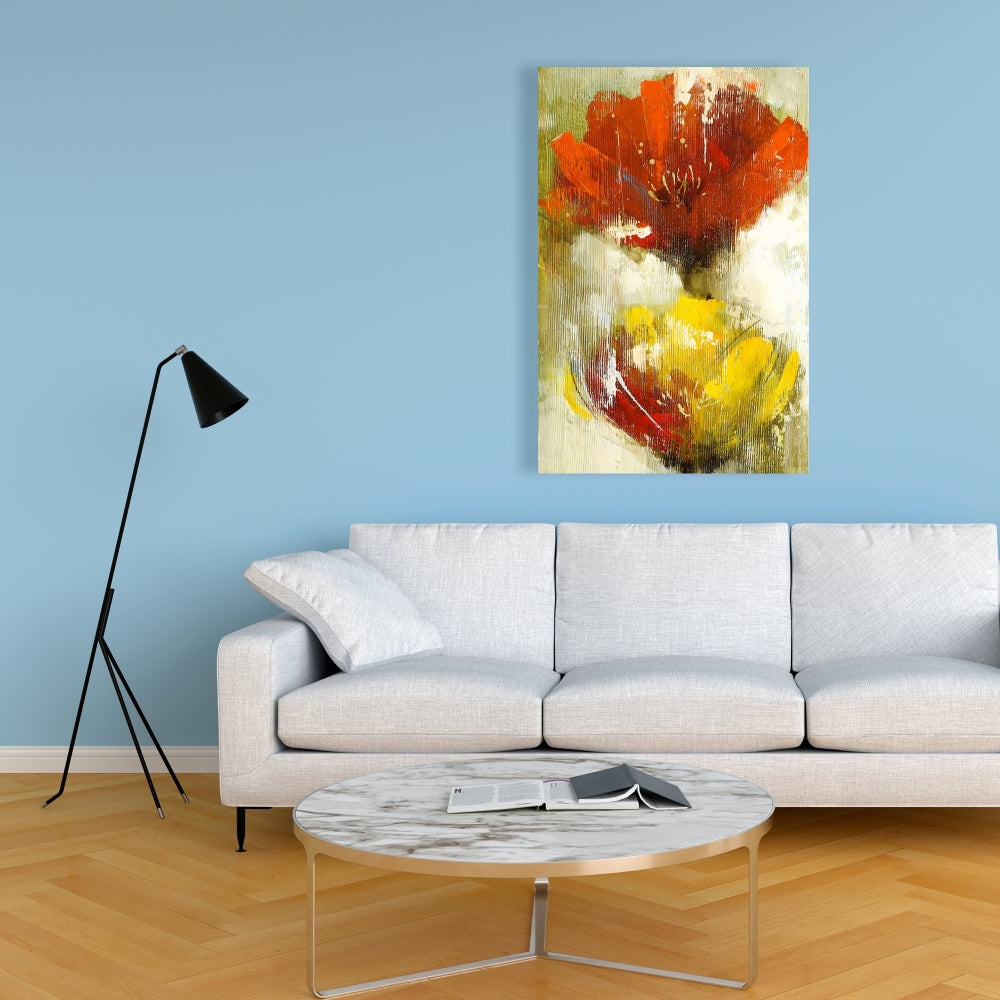 Orange & Yellow Flowers Canvas | Floral & Botanical Decor
