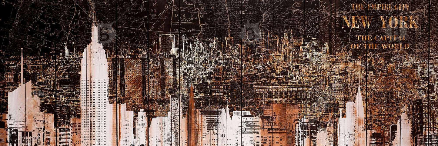Modern Framed Empire City of New York Canvas | Home Decor