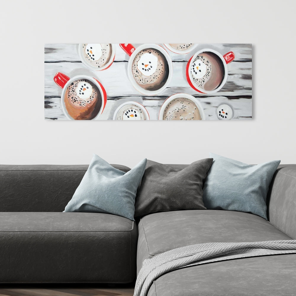 Holiday Hot Chocolate Canvas - Cozy Kitchen Decor Art