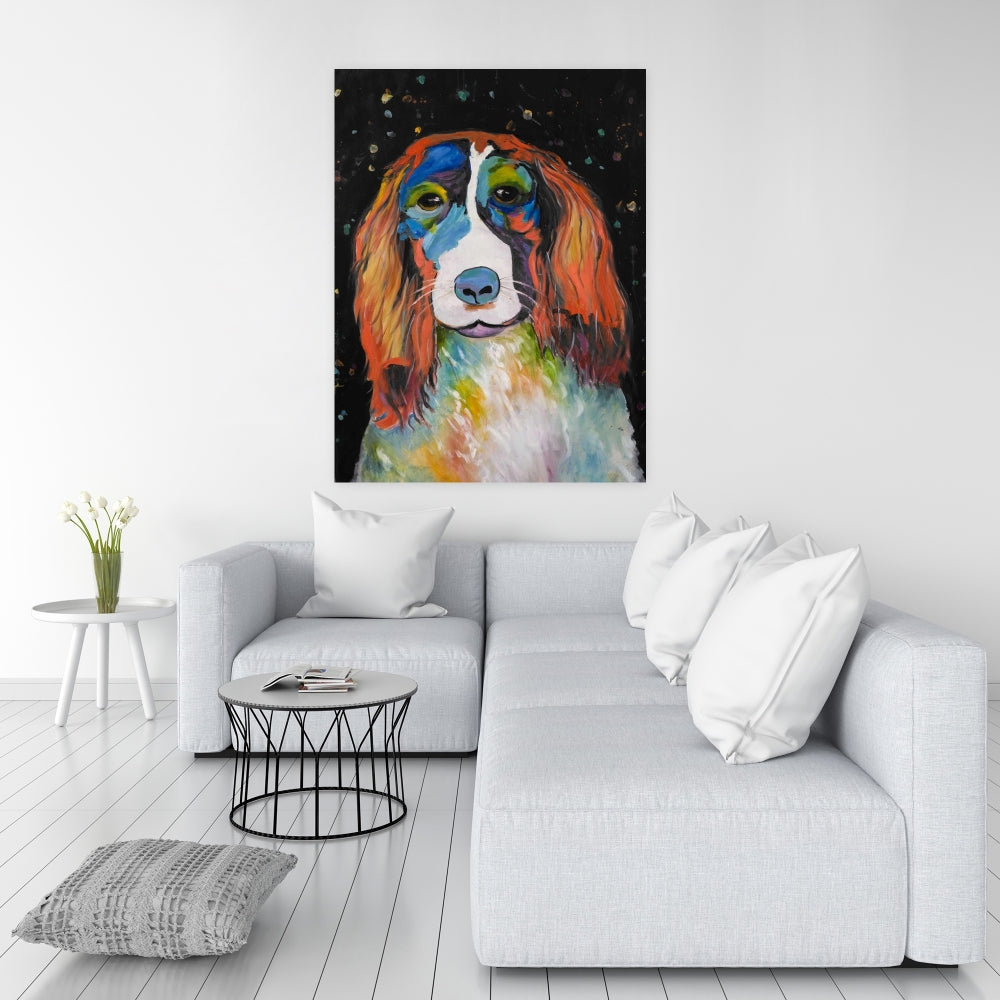 Colorful Dog Canvas | Vibrant Pet Art for Home Decor