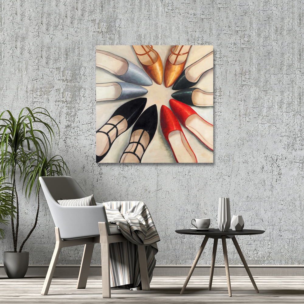 Five Pair Women Shoes Canvas | Bedroom Fashion Home Decor