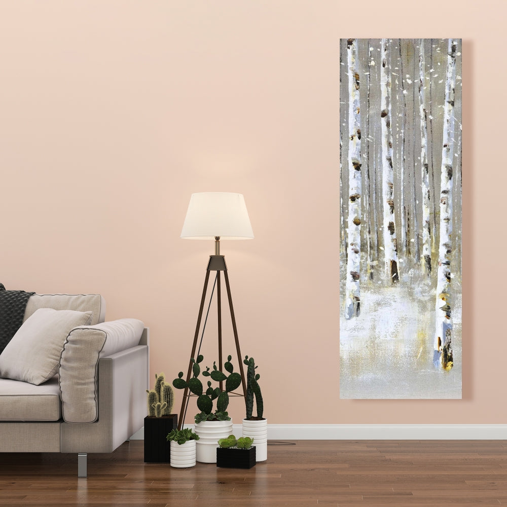 Birch Forest by Winter Canvas | Trees Landscapes Bedroom Decor