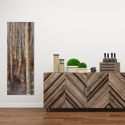 The Dark Forest Canvas - Contemporary Bedroom Landscape Decor